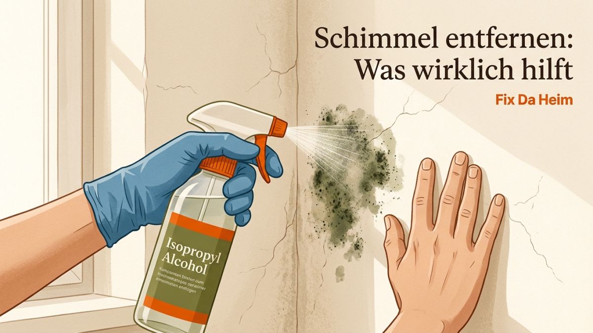 Schimmel an der Wand entfernen: Was wirklich hilft (+ Mietrecht)