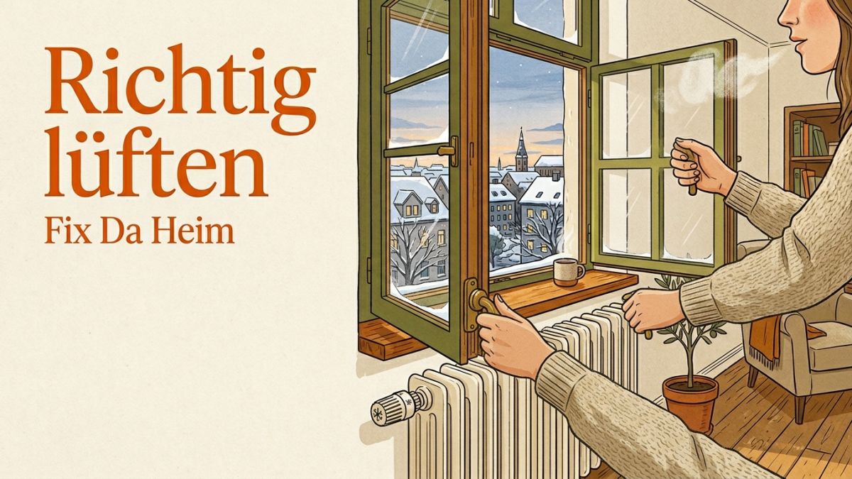 Stoßlüften: Richtig lüften – Anleitung gegen Schimmel & Mietrecht