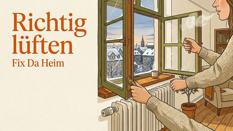 Stoßlüften: Richtig lüften – Anleitung gegen Schimmel & Mietrecht