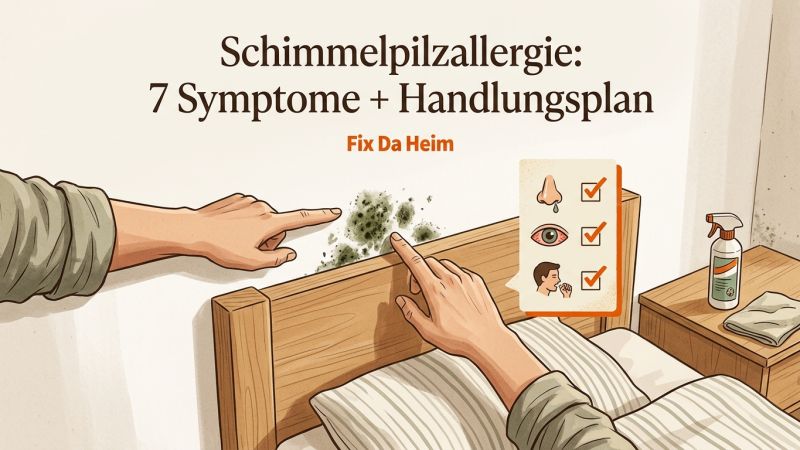 Schimmelpilzallergie: 7 Symptome + Handlungsplan für Mieter