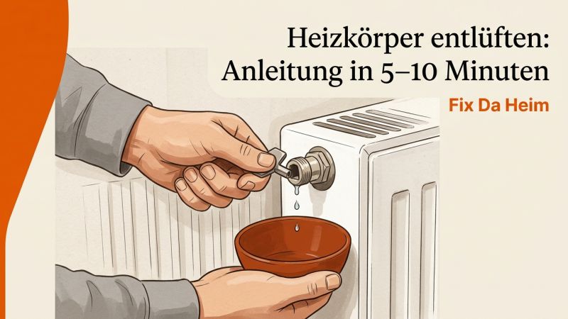 Heizkörper entlüften: Anleitung in 5–10 Minuten