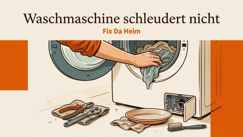Waschmaschine schleudert nicht (2026) – 8 Ursachen & Lösungen