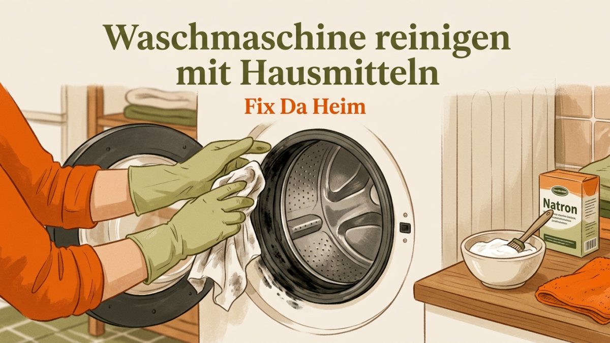 Waschmaschine reinigen mit Hausmitteln (2026) – Schritt für Schritt