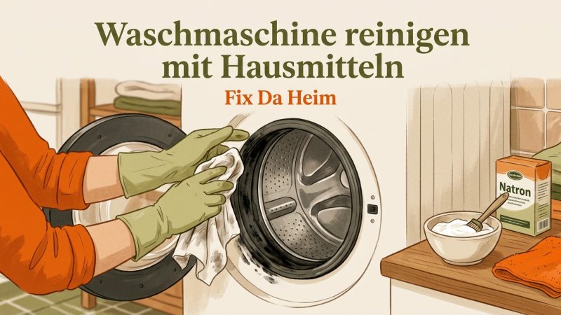 Waschmaschine reinigen mit Hausmitteln (2026) – Schritt für Schritt