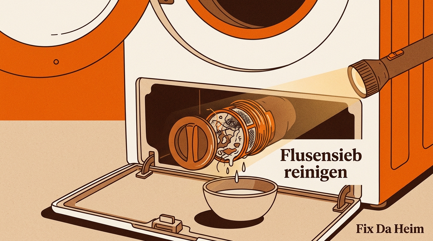 Waschmaschine schleudert nicht (2026) – 8 Ursachen & Lösungen 6 Flusensieb Lage – vorne unten an der Waschmaschine