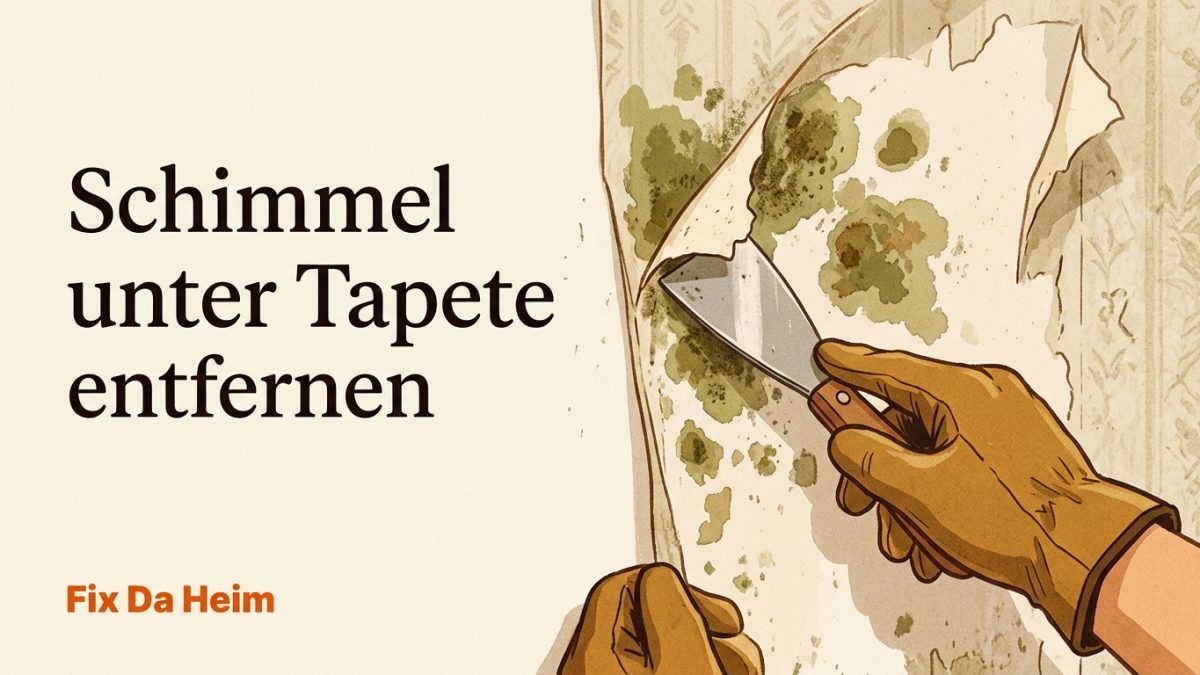 Schimmel unter Tapete entfernen (2026) – Anleitung & Mietrecht
