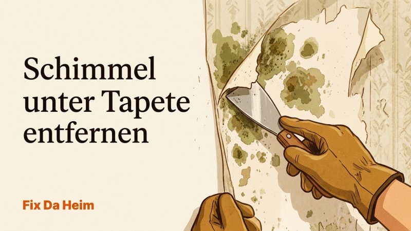 Schimmel unter Tapete entfernen (2026) – Anleitung & Mietrecht