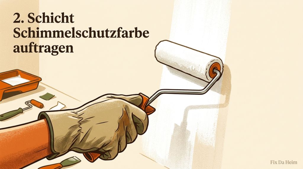 Schimmel an der Wand entfernen: Was wirklich hilft (+ Mietrecht) 14 Schimmelschutzfarbe auftragen Wand nach Grundierung