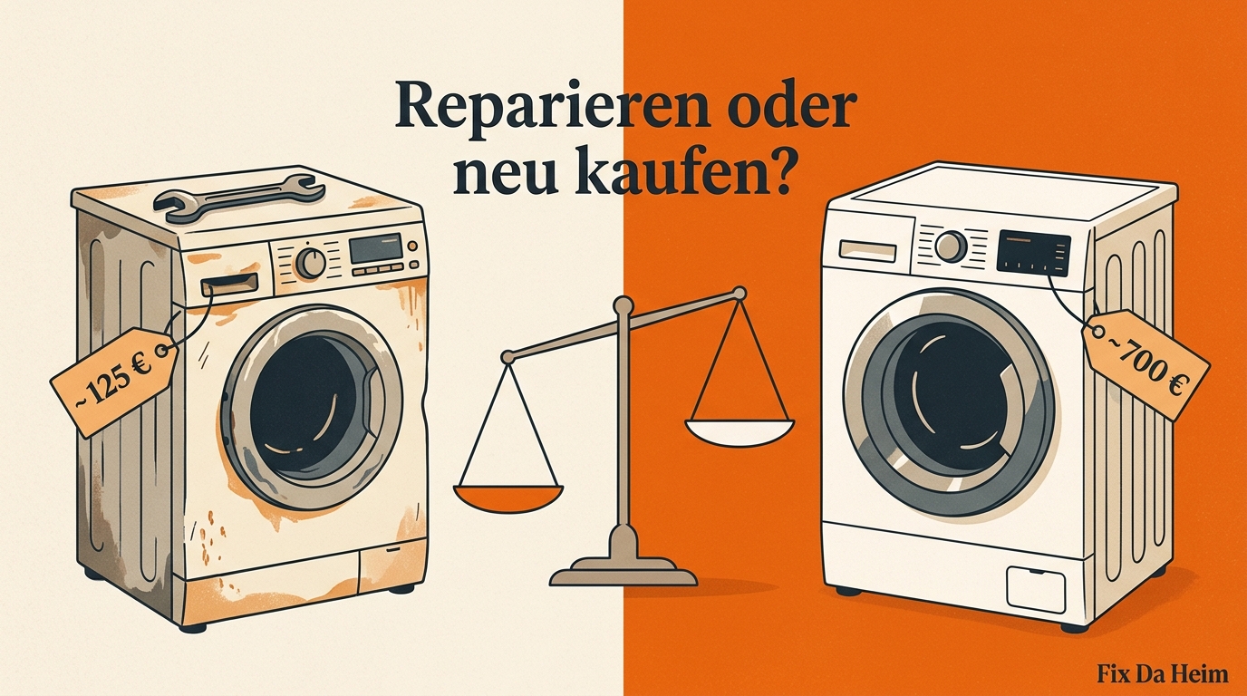 Waschmaschine schleudert nicht (2026) – 8 Ursachen & Lösungen 15 Reparatur vs. Neukauf – Wann lohnt welche Option?