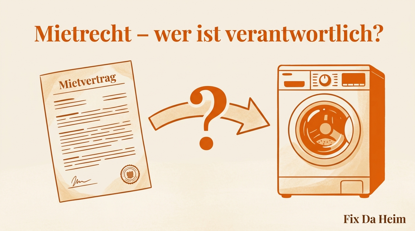Waschmaschine schleudert nicht (2026) – 8 Ursachen & Lösungen 16 Mietrecht Waschmaschine – eigene Maschine vs. Vermieter-Maschine