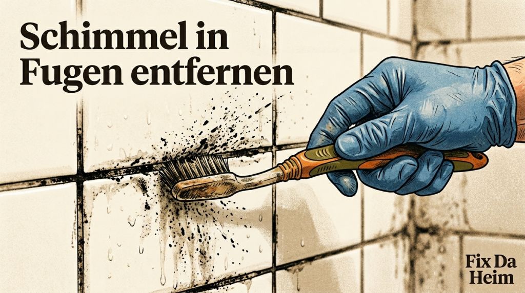 Schimmel an der Wand entfernen: Was wirklich hilft (+ Mietrecht) 7 Schimmel in Fugen Fliesen entfernen Wand