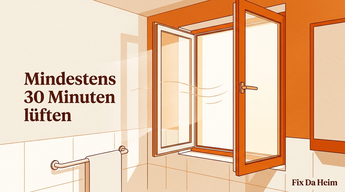 Schimmelentferner Test 2026: Welches Mittel wirklich wirkt 8 Offenes Badezimmerfenster nach Schimmelbehandlung