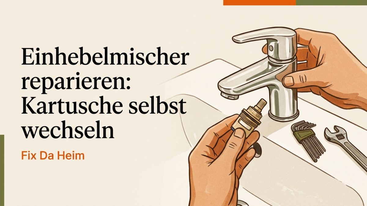 Einhebelmischer reparieren: Kartusche selbst wechseln