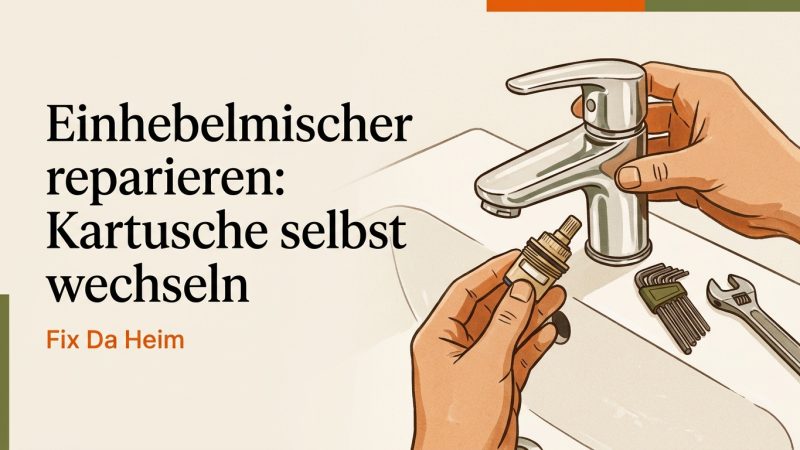 Einhebelmischer reparieren: Kartusche selbst wechseln