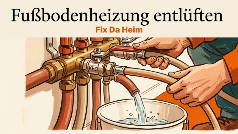 Fußbodenheizung entlüften: Schritt-für-Schritt-Anleitung