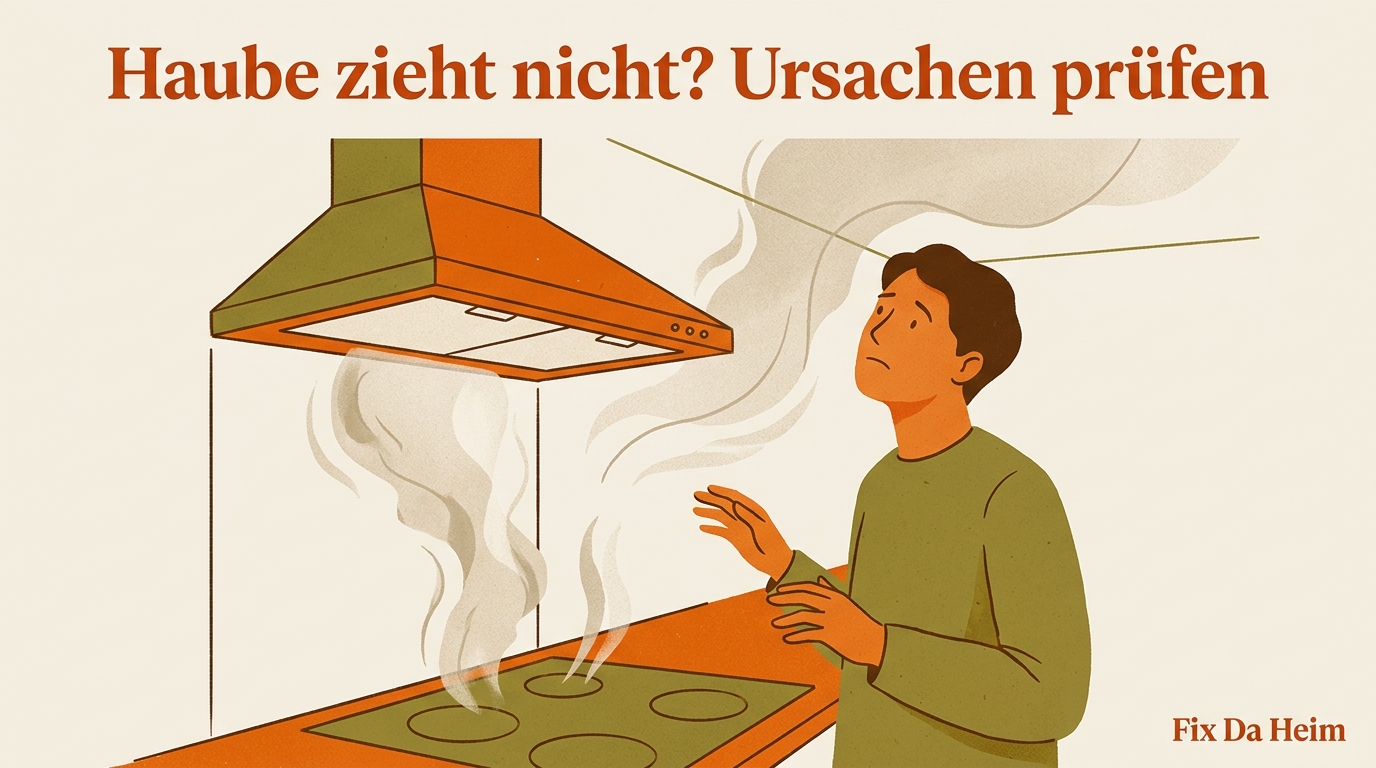Dunstabzugshaube reinigen: Schritt-für-Schritt-Anleitung (2026) 13 Dunstabzugshaube zieht schlecht – Ursachen nach der Reinigung