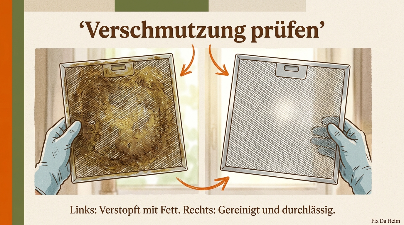 Dunstabzugshaube Filter reinigen (2026): So geht's richtig 4 Verschmutzungsgrad des Filters prüfen