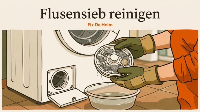 Waschmaschine Flusensieb reinigen – 10 Minuten, kein Techniker