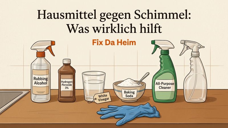 Hausmittel gegen Schimmel: Was wirklich hilft – und wo Essig das Problem verschlimmert