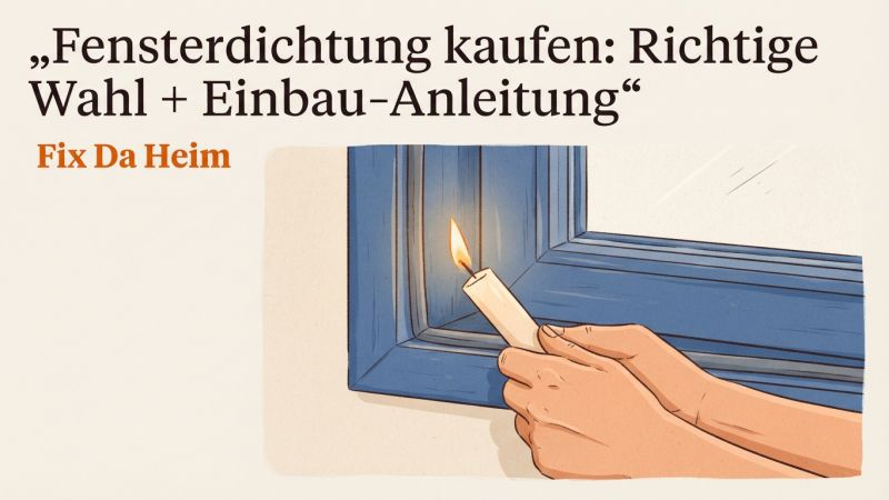 Fensterdichtung kaufen: Richtige Wahl + Einbau-Anleitung