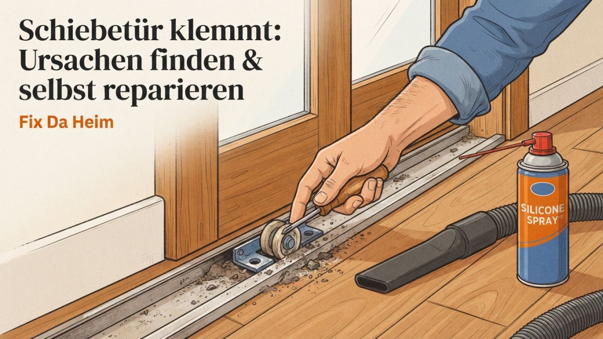 Schiebetür klemmt: Ursachen finden & selbst reparieren