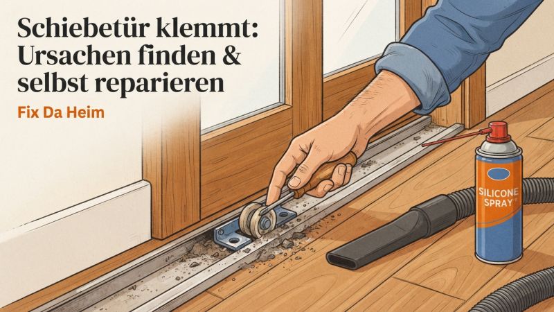 Schiebetür klemmt: Ursachen finden & selbst reparieren