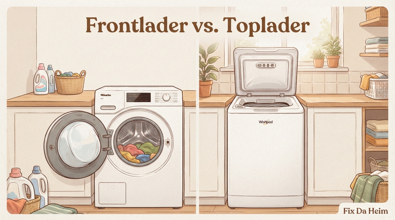 Waschmaschine kaufen: Die Checkliste 2026 2 Frontlader vs. Toplader – Vergleich der Bauarten für Waschmaschinen