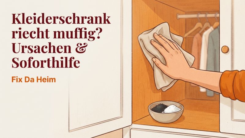 Kleiderschrank riecht muffig? Ursachen & Soforthilfe