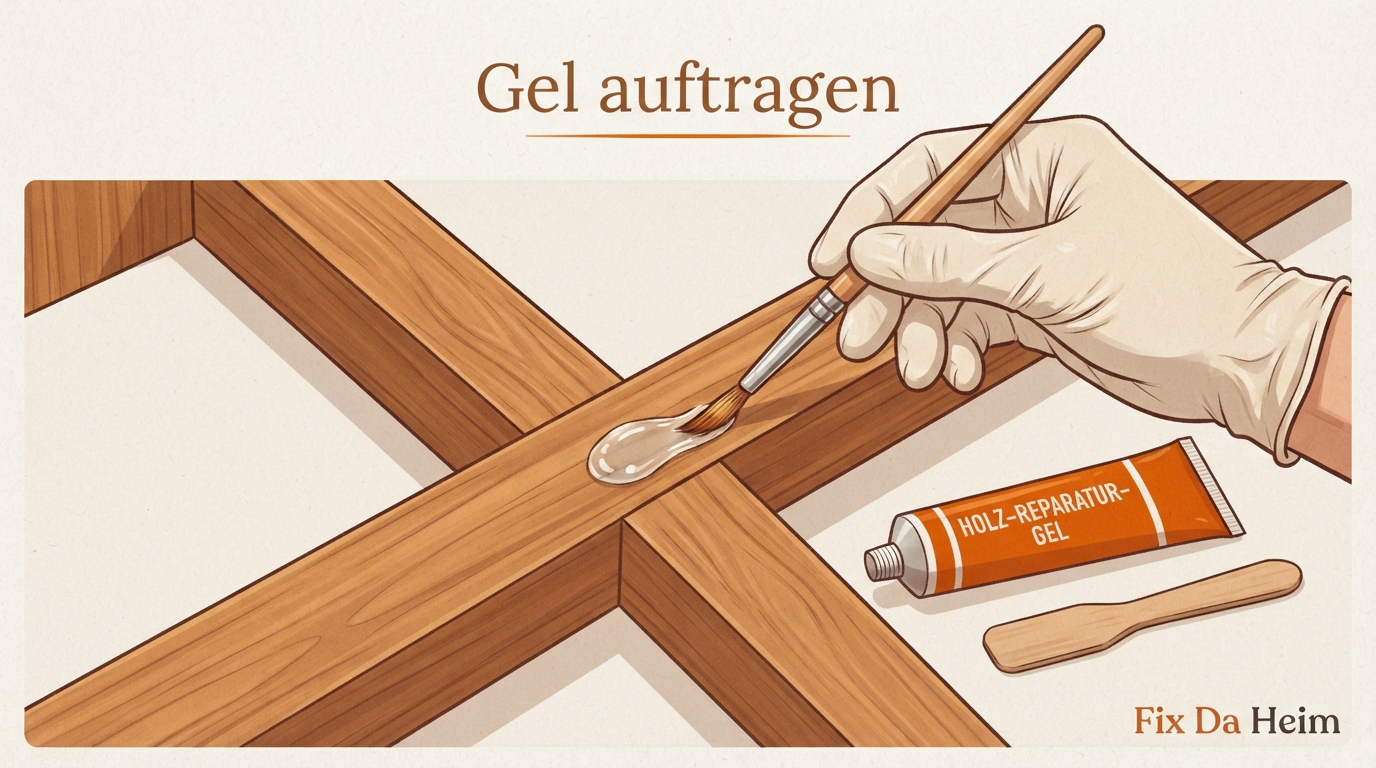 Schimmelentferner Gel: Wirkung, Test & Anwendung 8 Schimmelentferner-Gel auf Silikonfuge auftragen – gleichmäßige Schicht mit Pinsel oder Tube