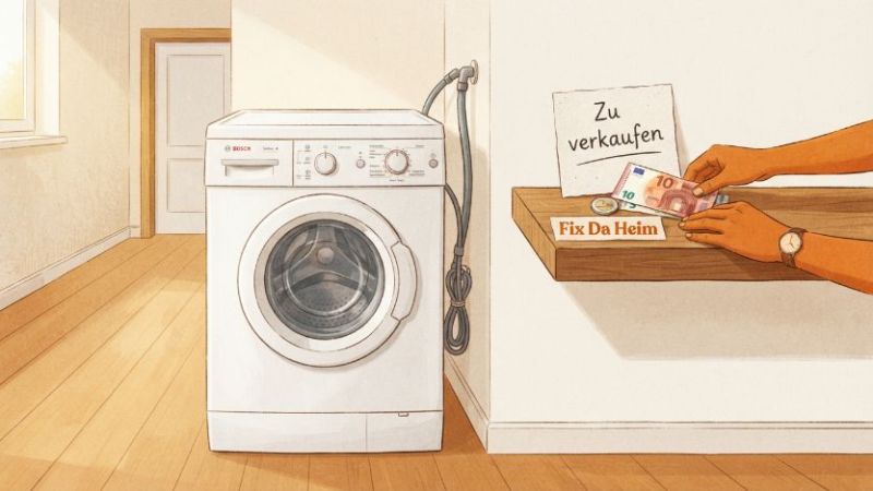Waschmaschine verkaufen: Preis, Recht & Muster-Inserat