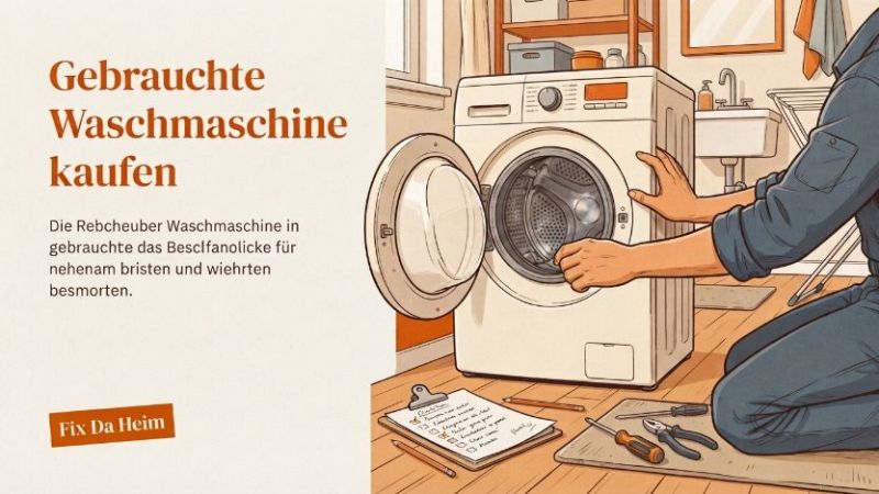 Gebrauchte Waschmaschine kaufen: Checkliste 2026