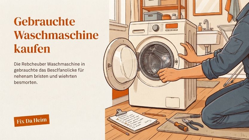 Gebrauchte Waschmaschine kaufen: Checkliste 2026