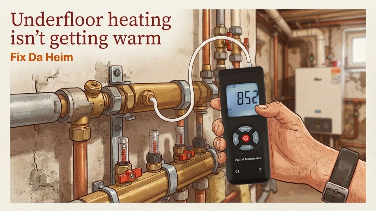 Fußbodenheizung wird nicht warm? Diagnose in 5 Minuten