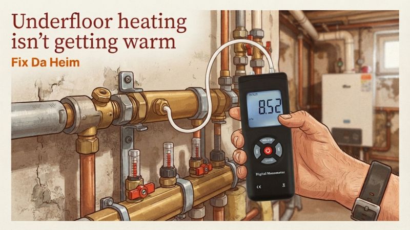 Fußbodenheizung wird nicht warm? Diagnose in 5 Minuten