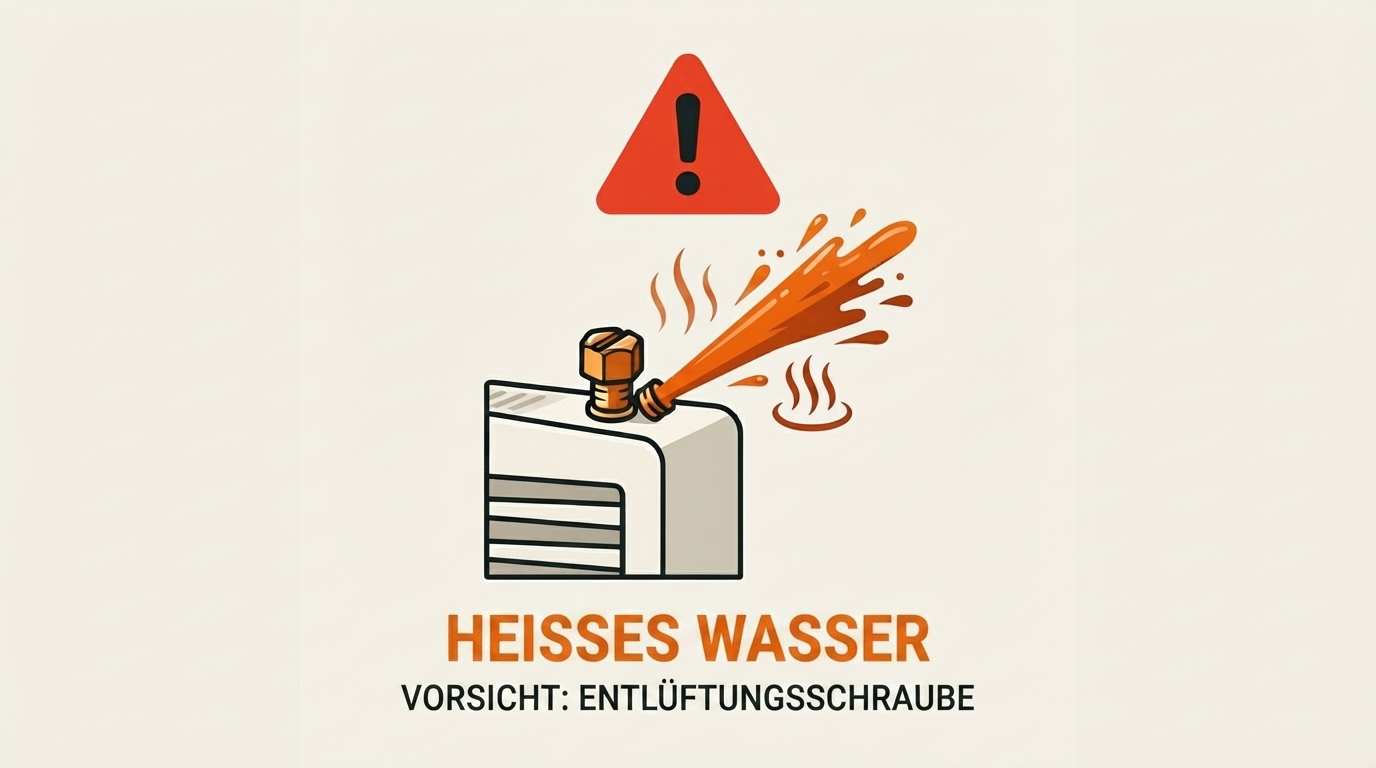 Heizungspumpe Geräusche: Ursachen erkennen, Diagnose in 5 Minuten 6 Warnhinweis vor Verbrühungsgefahr beim Entlüften der Heizungspumpe