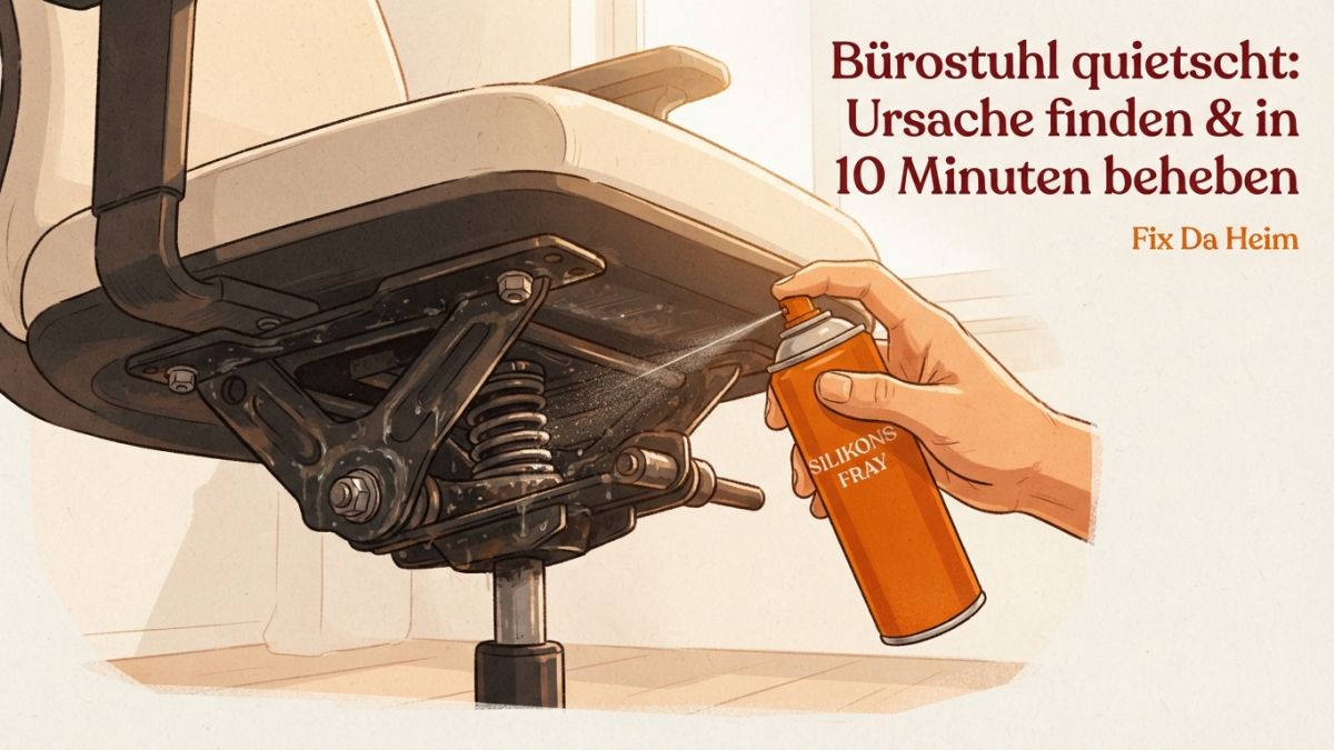 Bürostuhl quietscht: Ursache finden & in 10 Min. beheben