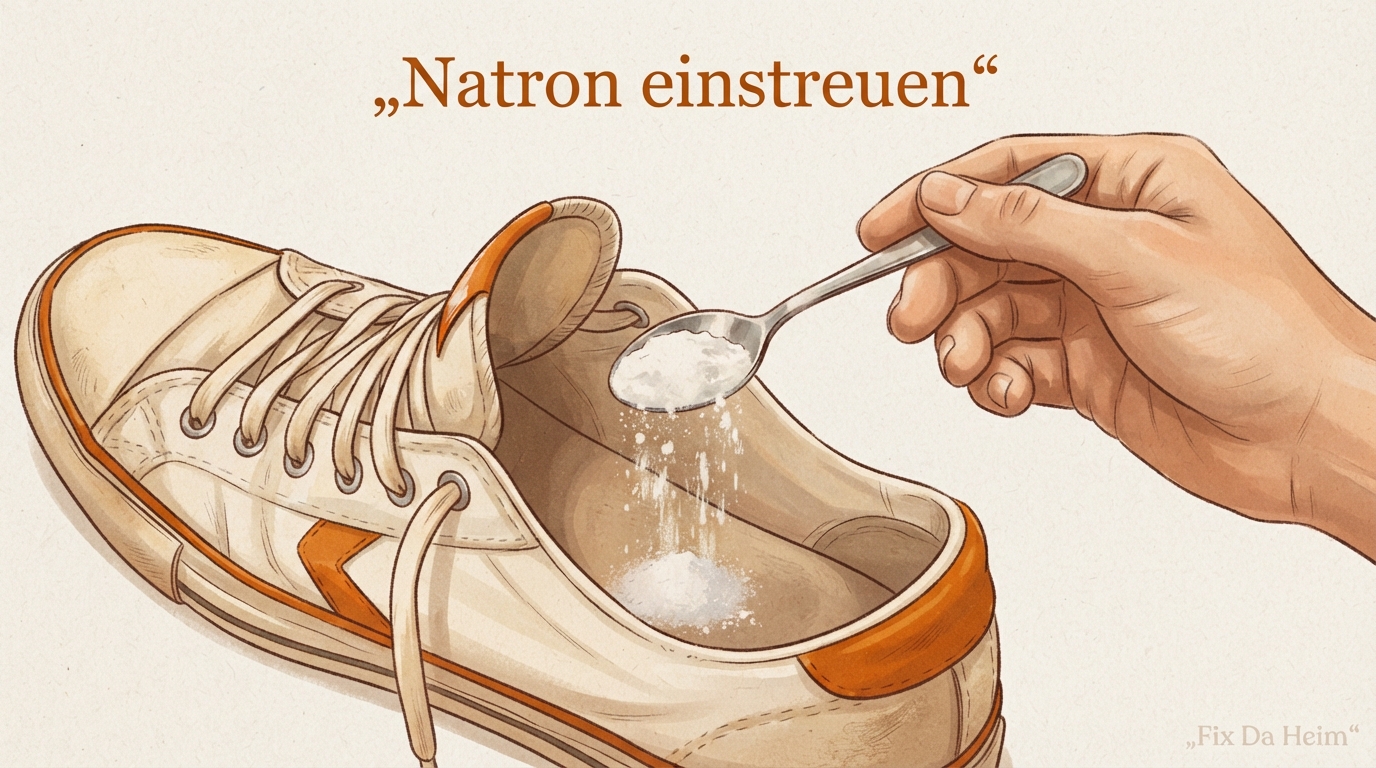 Schuhgeruch entfernen: Die besten Hausmittel & Tipps 8 Schuhgeruch entfernen durch Lüften der Sneaker – Natron über Nacht einwirken lassen