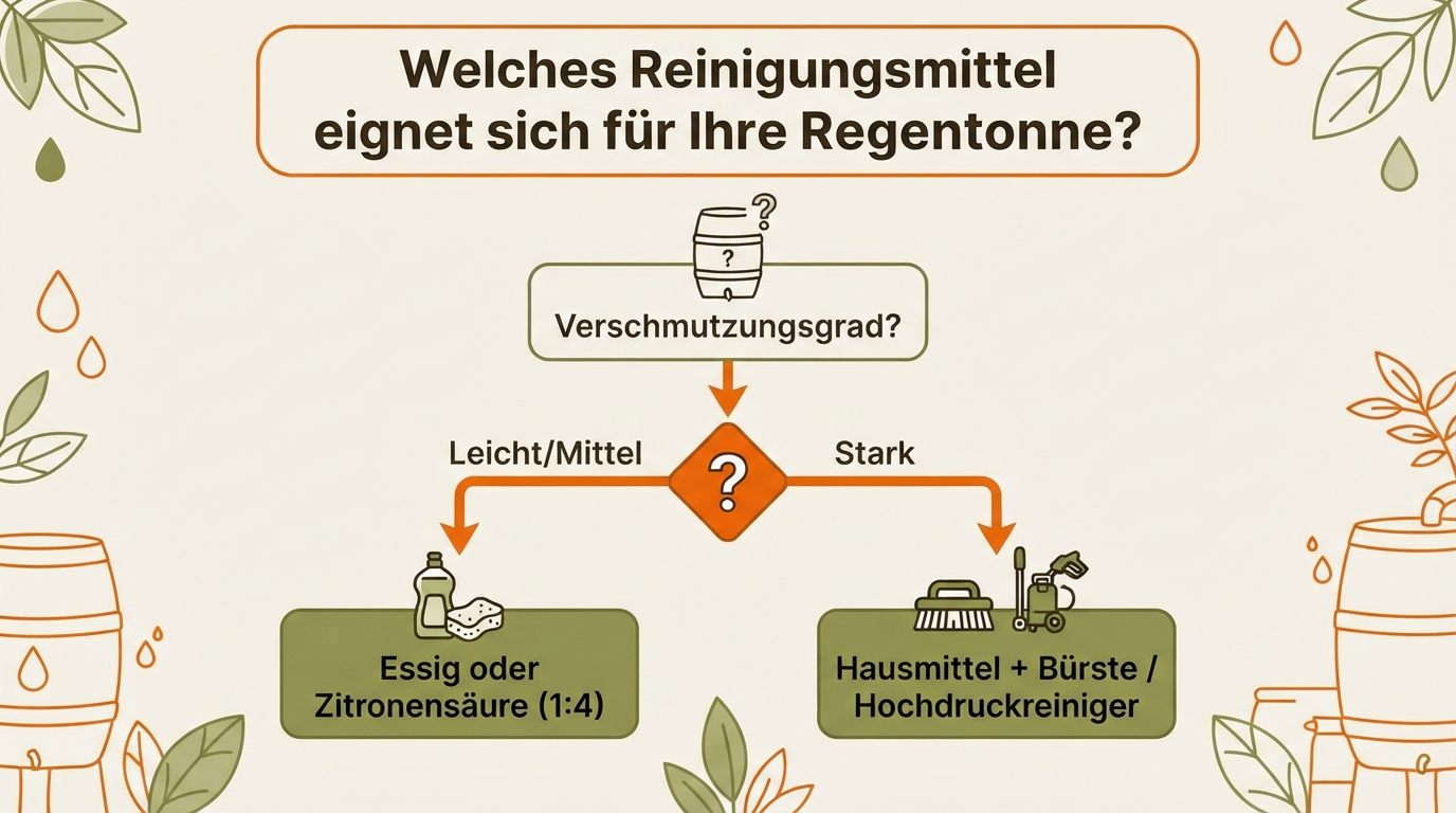 Entscheidungsbaum zur Auswahl des passenden Reinigungsmittels